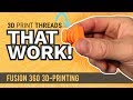 3D Printed Threads Model Them In Fusion 360 Practical Prints 2