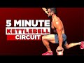 5 Minute Kettlebell Training Circuit To Burn Fat #Shorts