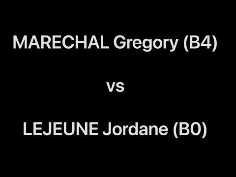 Tennis de Table ·Championnat provincial de Liège· 1er tour série B - MARECHAL (B4) vs LEJEUNE (B0)