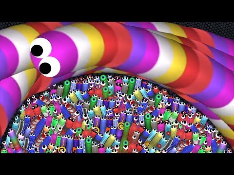 Slither.io SMALL vs BIG Snakes A.I. 580,000+ Score World Record (Epic Slitherio Gameplay)