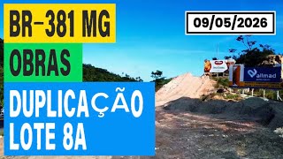 BR - 381 OBRAS DUPLICAÇÃO LOTE 8A CIDADE CAETÉ A SANTA LUZIA MINAS GERAIS BRASIL.
