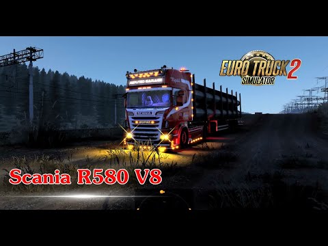 ETS 1.43 | Scania R580 RJL Tuning + Scania V8 Sound Mod