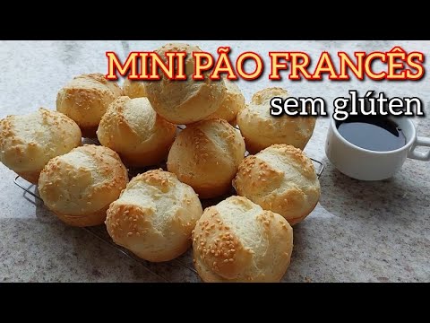 Mini pão francês sem glúten