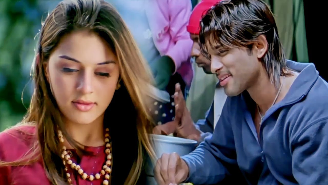 खाना खाते वक्त अल्लू अर्जुन को हंसिका मोटवानी के ख्य?