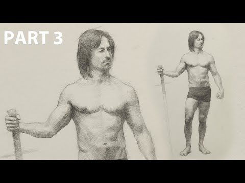 How to Refine a Figure Drawing in Pencil I'm a Genius -- Part 3