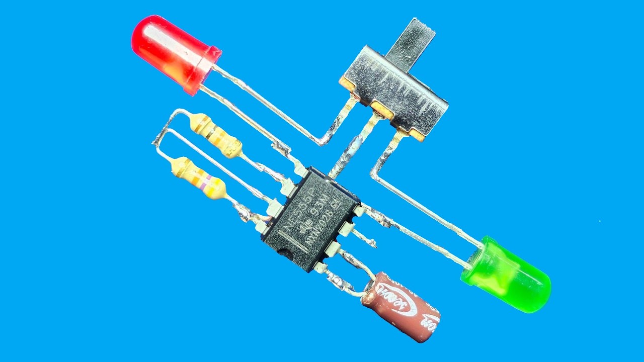 How to Make Right and Left Signal Circuit Using NE555 IC.