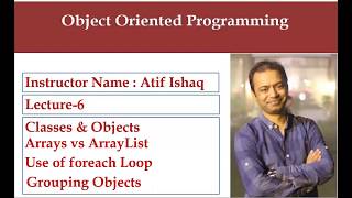 Lecturre 06 | Object Oriented Programming, ArrayList in Java, Collection API, Foreach Loop, Scanner