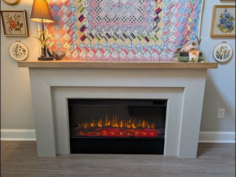 How to install electric fireplace. Real Flame Vivid Flame 38" Electric Firebox  