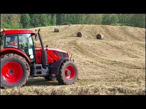 Zetor Crystal 170 hd mit Vicon 5216 am Pressen