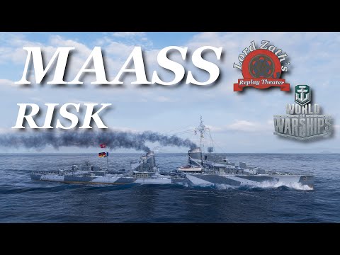 Risk - Maass Tier 7 German DD Warrior's Path North Spawn World of Warships