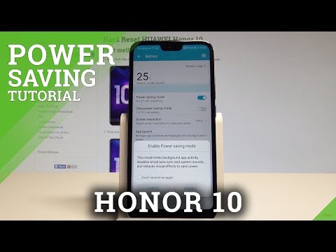 How to Battery Saver on Honor 10 - Power Saving Mode |HardReset.Info