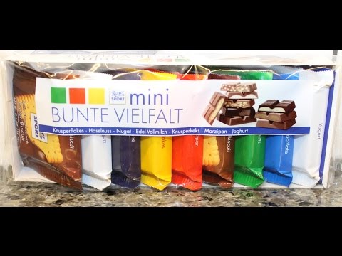 Ritter Sport: Yogurt, Praline, Butter Biscuit, Cornflakes, Marzipan, Hazelnuts, Chocolate