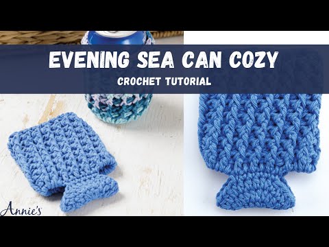 Evening Sea Can Cozy Crochet Tutorial