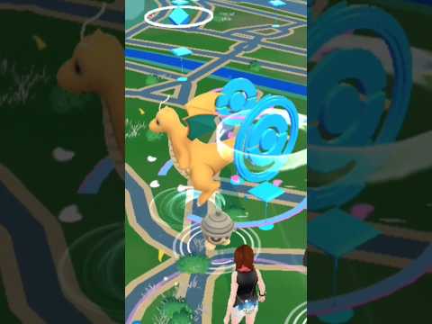 Getting unlucky with wild max cp Dragonite!🥺#pokemon#pokemongo#dragonite#catch#shorts#pOkegIrLyt