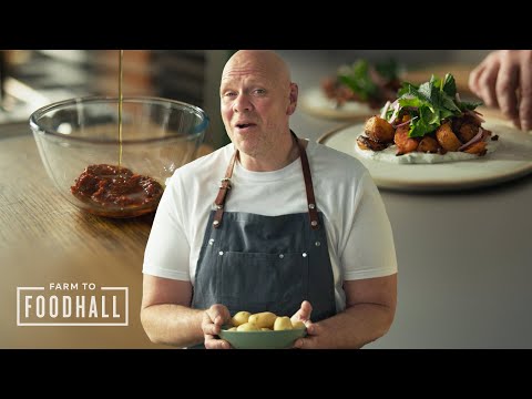Tom Kerridge's Harissa Roasted Potatoes with Whipped Feta | M&S FOOD