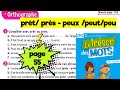 prêt près peux peut peu page 55 le trésor des mots cm2 cahier d activités