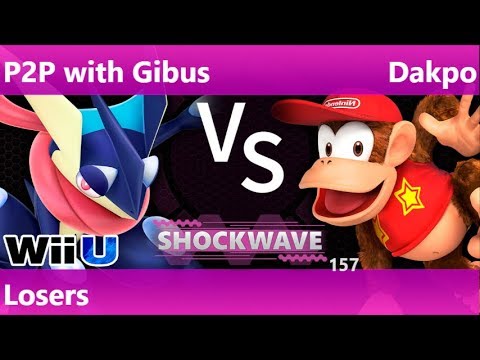SW 157 - P2P with Gibus (Greninja, Lucario) vs FX | Dakpo (Diddy) Losers - Smash 4