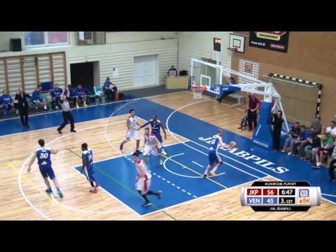 BK JĒKABPILS - BK VENTSPILS (85-71) PLAY OFF 4.spēles momenti (01.05.2014), Aldaris/LBL