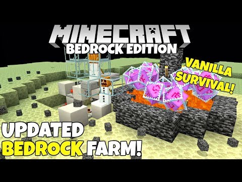 silentwisperer - Minecraft Bedrock: (Broken) Updated Bedrock Block Farm, In Survival! How To Break Bedrock! MCPE Xbox
