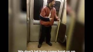 Awesome guy singing in NYC train ride.
