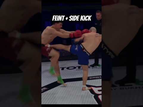 Feint + Side Kick.#martialarts #muaythai #mma #kickboxing