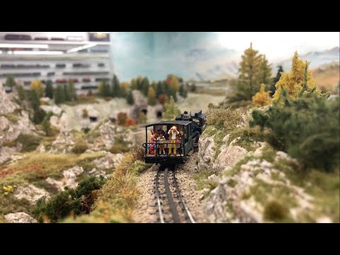 Mit der Zahnradbahn in die Berge ...Nochgezwitscher Viessmannhirsch und Pinkler