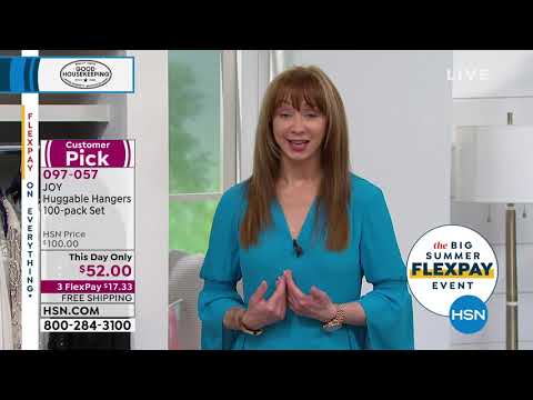 JOY Huggable Hangers 100piece Suit and Shirt Hangers  Ch...