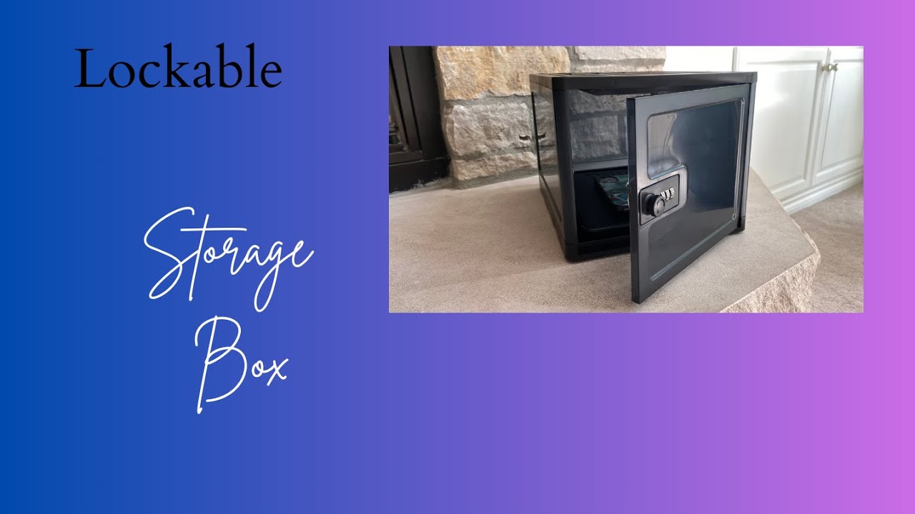 Lockable Storage Box for Safe Medication | Medicine Lock Box with Combination Lock