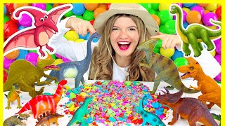 Dinosaurs for Kids: Learn Dinosaur Names with Dinosaur Toys and Kinetic Sand | Speedie DiDi