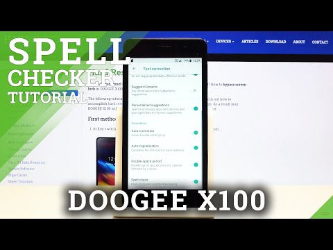 How to Enable Misspelled Words Correction Feature in Doogee X100 – Activate Spell Checker
