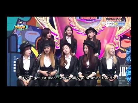 [ENG] SNSD SHOW CHAMPION  Interview Part 1