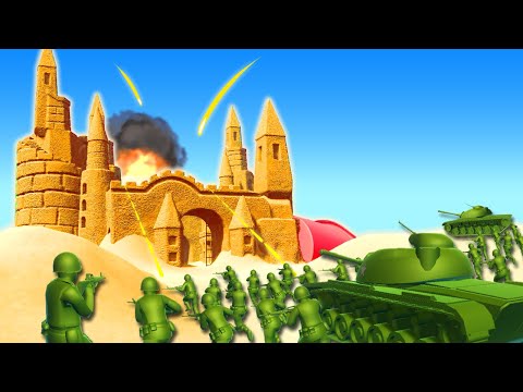 Can 1000 Green Army Men Take the Sandcastle Fortress?