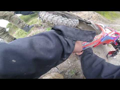 when you don't quite make the hillclimb but going back down ain't looking to easy either