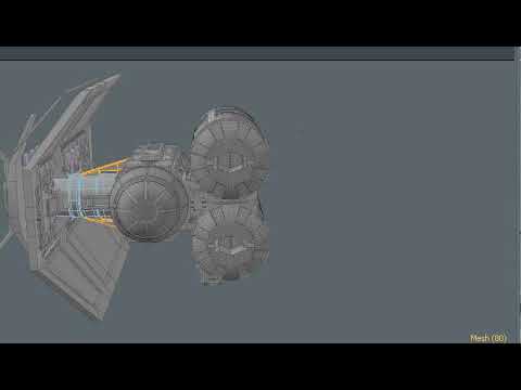 3d Modeling Timelapse - TIE Punisher