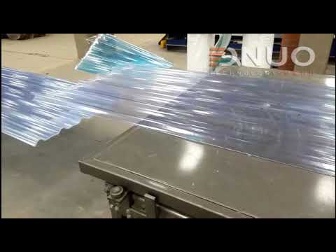 How is the Fiberglass Composite Transparent Roofing Sheet Machine Working?