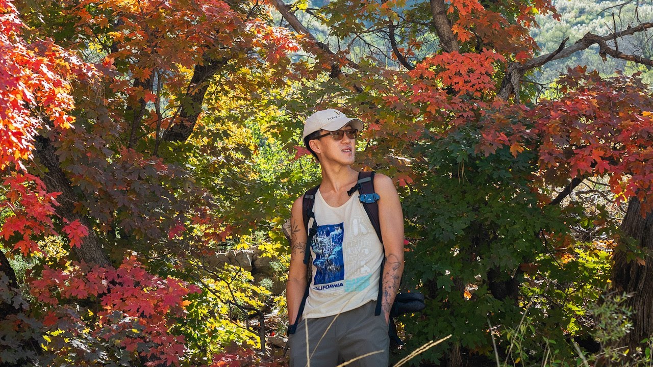 long distance husbands | maintaining friendships, fall hiking, photos in the mountains