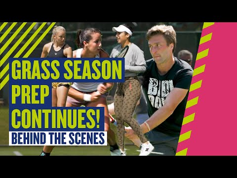 Behind the Scenes as Grass Season Prep Continues! | Ft. Murray, Burrage, Broady, Watson & Swan | LTA