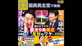 国民民主党 足立康史 小西ひろゆき 5月17日