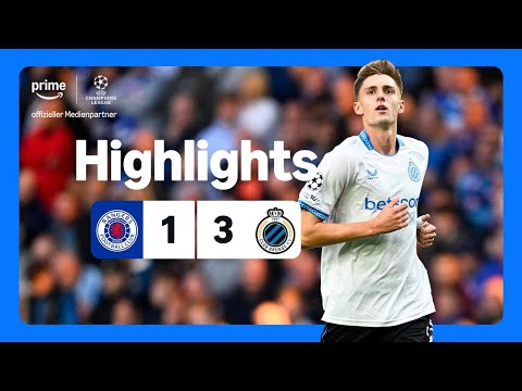 UEFA Champions League Play-Off / Hinspiel: Glasgow Rangers vs Club Brügge 1-3, Highlights und Tore