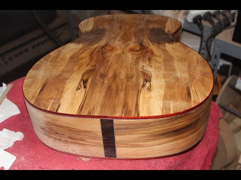 Part 19 Spooky OM Blackheart sassafras acoustic guitar build. Final neck shaping.