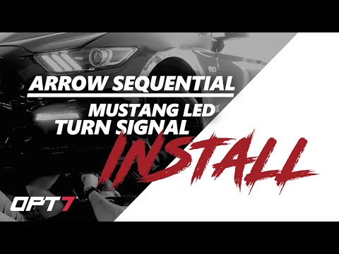 OPT7 Arrow Sequential Mustang LED Turn Signal INSTALL