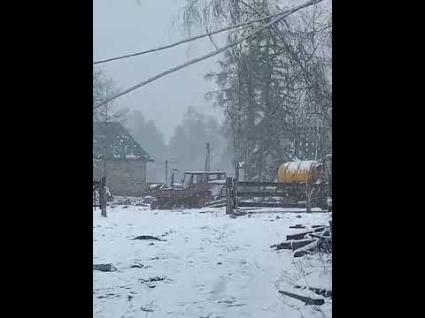 Майский снег в селе Улахан-Ан Хангаласского улуса