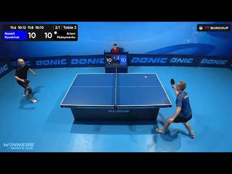 12:50 Nazarii Kovalchuk - Artem Maksymenko 03.09.2023 TT Euro.Cup  Ukraine Star. TABLE 3