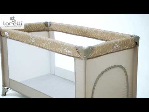Ігровий дитячий манеж від народження до 3-х років Torino 1 Layer Arctic Floral Lorelli Блакитний - фото 1 - id-p2519345754