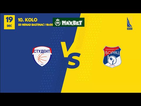KK Student m:tel - KK Borac WWIN | 10. kolo | MAXBET LIGA | KSBIH | 2025/2026