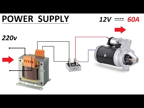 Convert 220v 1000W AC Air Blower to 12v DC Motor Blower Runs on Battery The Professor HINDI