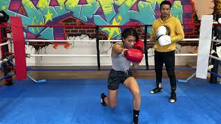 Boxing technique for 1-2 PUNCH COMBINATION (footwork, range, level, exits, variations, exercise)