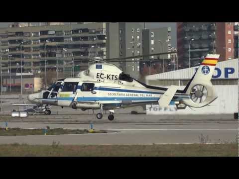 Despegue Aérospatiale AS 365N-3 (EC-KTS) del Aeropuerto de Sabadell