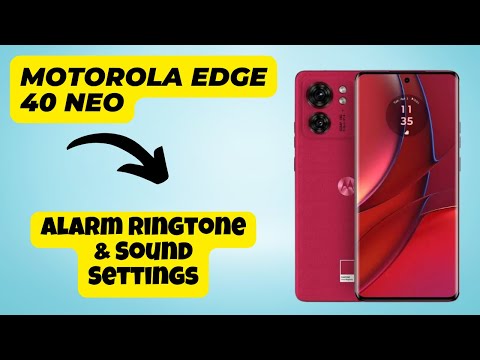Alarm Ringtone & Sound Settings Motorola Edge 40 Neo || How to set alarm ringtone & sound setting