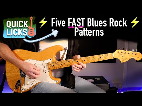 Five Fast Repeating Rock Blues Licks - Quick Licks 14 - Five Lick Special